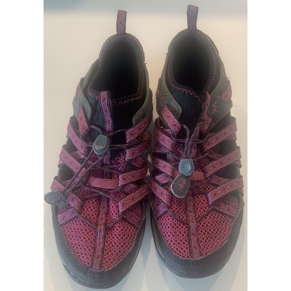 Chaco Women Shoe Outcross Evo 1 Size 8 M Pink Gray Water Hiking Stretch Sneaker